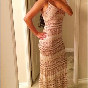 Bebe maxi dress hemmed for 5'1-5'4 ladies